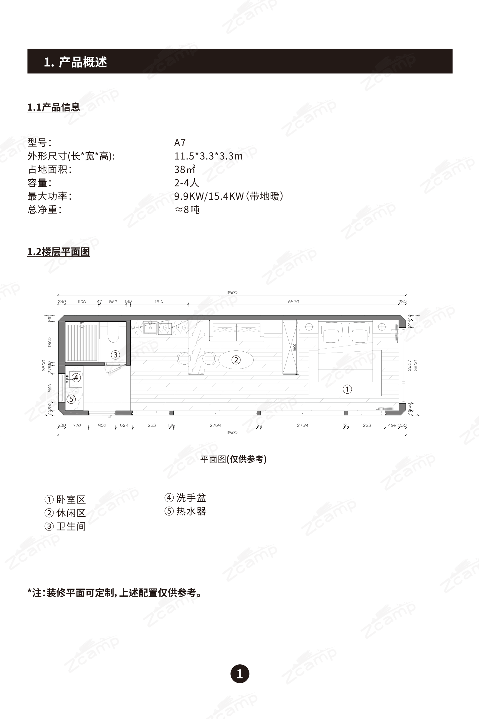 产品平面图与外形尺寸